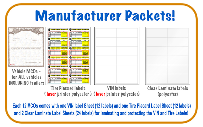 Trailer Manufacturer Materials Kits